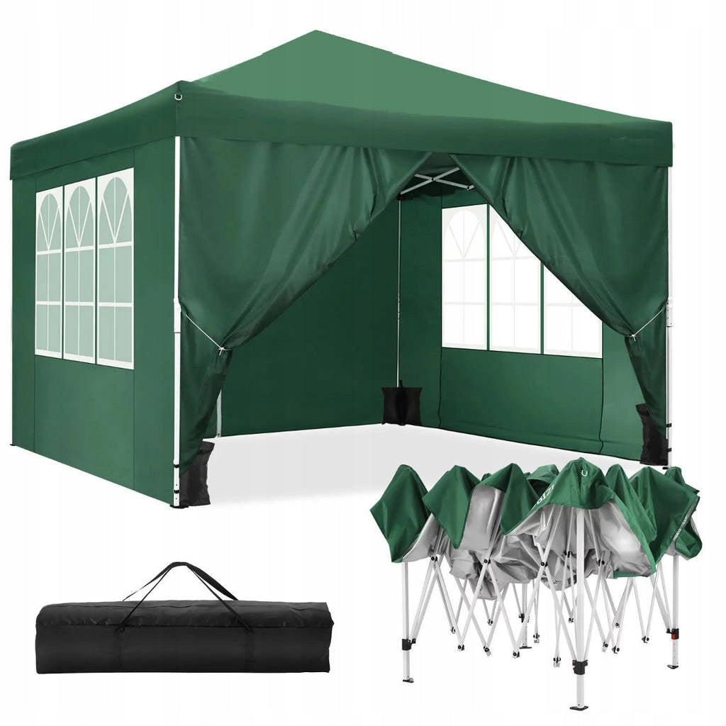 GARDEN PAVILION EXPRESS TRADING TENT 3x3m AUTOMATIC + 4 WALLS Manufacturer Holla Garden