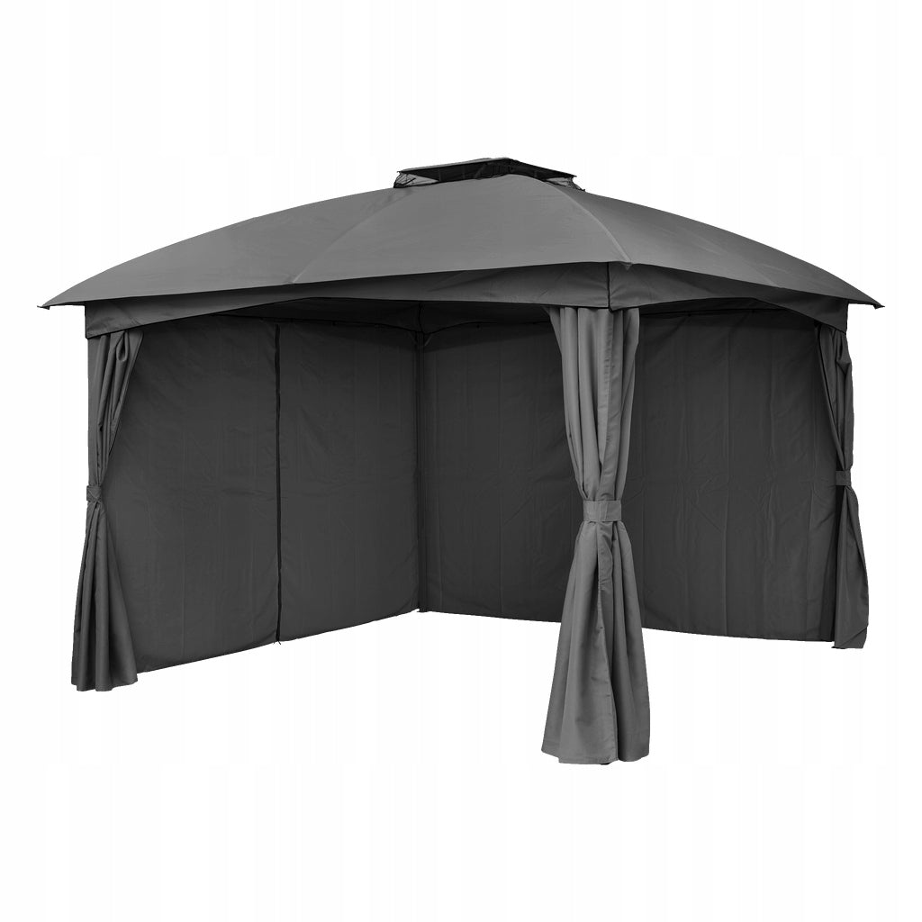GARDEN PAVILION GAZEBO TENT 4 WALLS GRAPHITE 3,3 x 3,3 x 2,7M Manufacturer code 021389