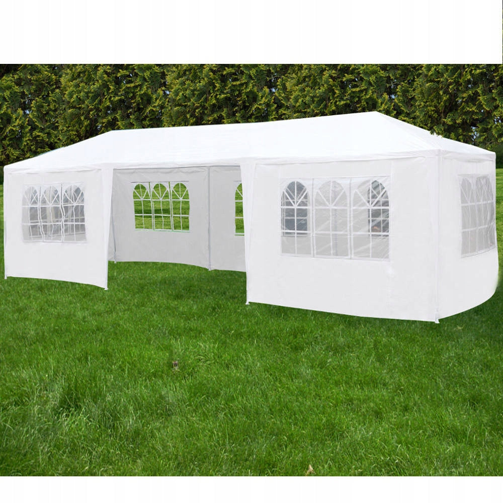 GARDEN PAVILION PARTY CATERING TENT WHITE 3x9 m + 8 WALLS Manufacturer Holla Garden
