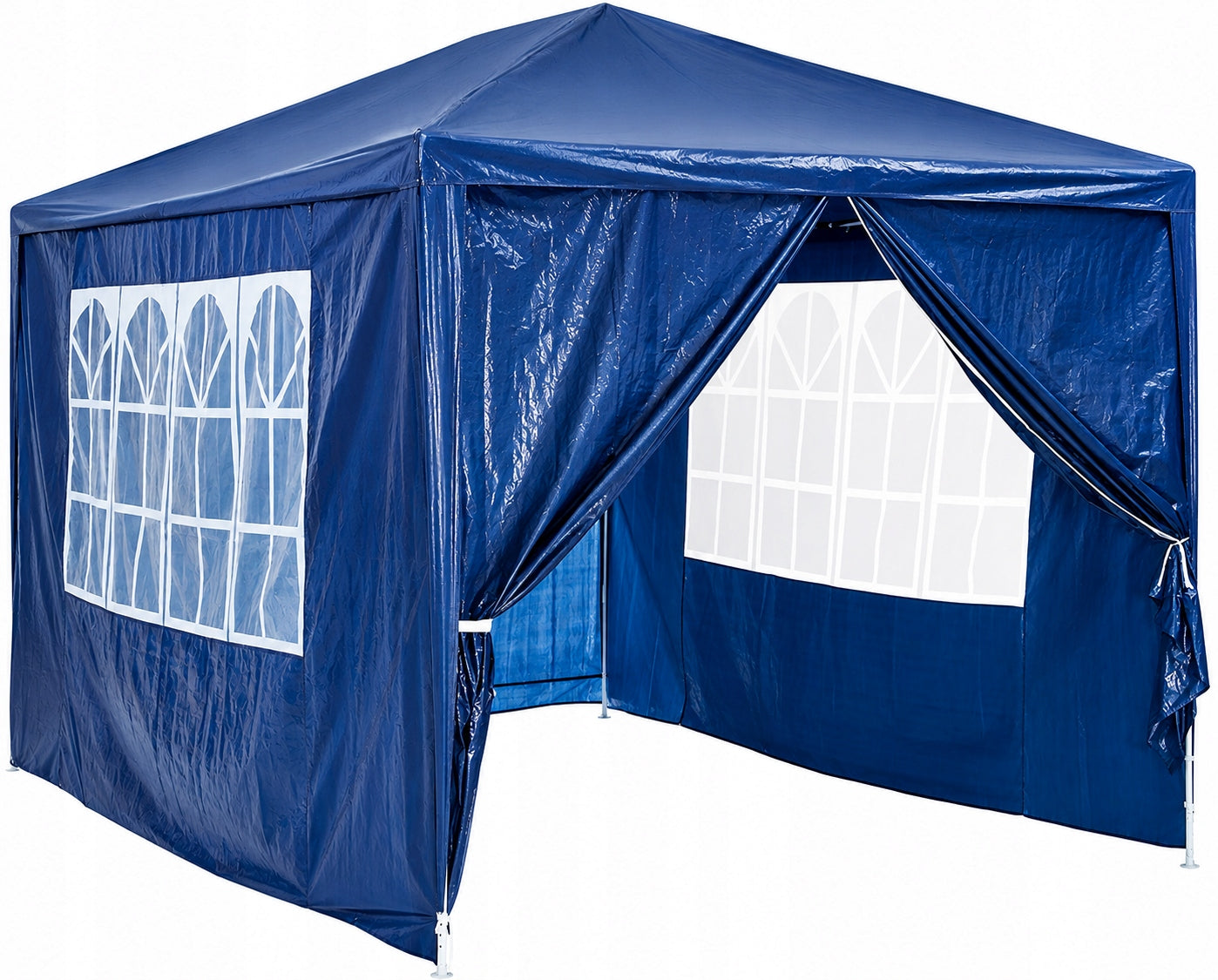 GARDEN PAVILION TENT COMMERCIAL GAZEBO 300 x 400 cm 4 WALLS WINDOW CASTLE