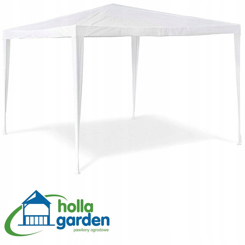 GARDEN PAVILION TENT COMMERCIAL GAZEBO WHITE 3x3m Packaging status original