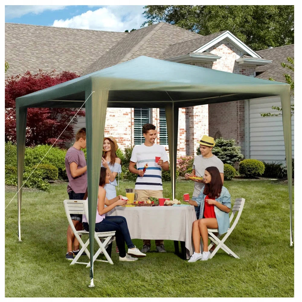 GARDEN PAVILION TRADE TENT 2,4x2,4 m GREEN WATERPROOF GAZEBO Manufacturer Holla Garden