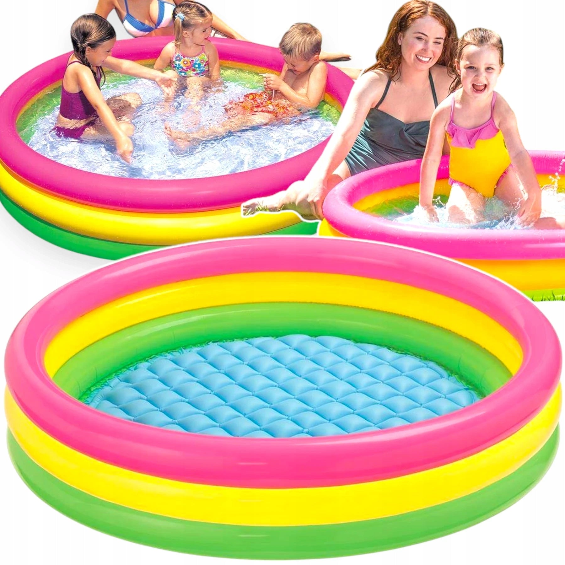 GARDEN POOL CHILDREN'S PADDLING POOL FOR CHILDREN SOFT BOTTOM COLORFUL POOL Packaging status original