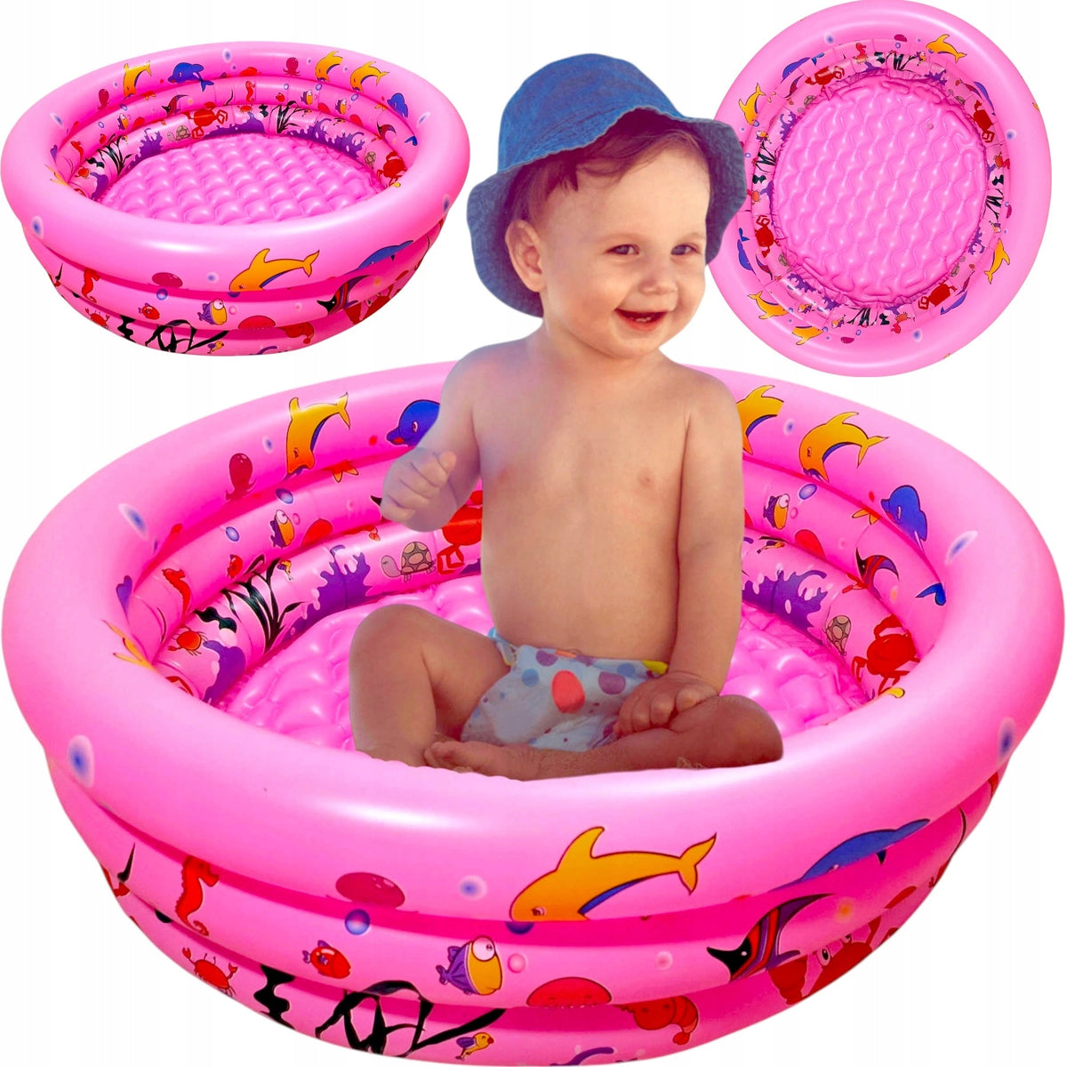 GARDEN POOL FOR CHILDREN PADDLING POOL CHILDREN'S BATHTUB MEGA LARGE XXL 100CM Packaging status original