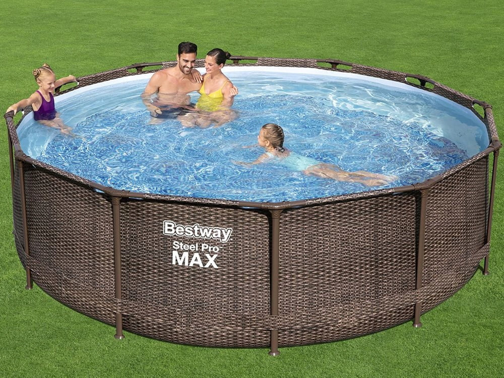 GARDEN POOL FRAME BESTWAY 56709 366x100 RATTAN 17in1 super set Packaging status original