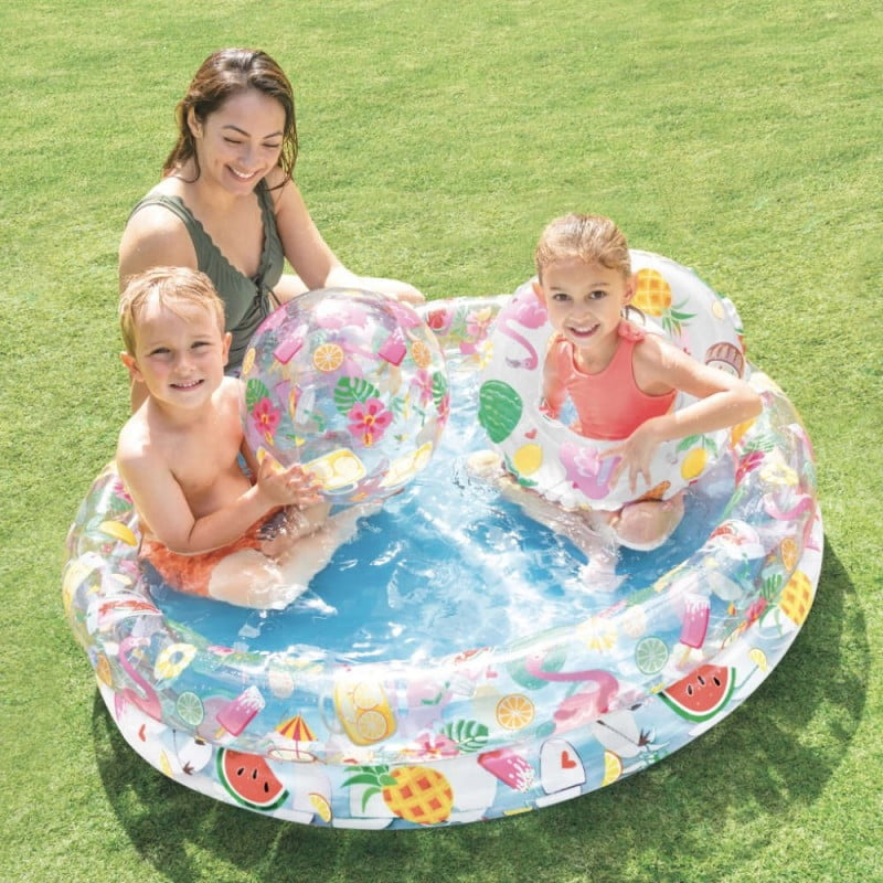 GARDEN POOL INFLATABLE FAMILY SOLID GARDEN/TERRACE XXXXL 122x25 + FREEBIES Packaging status original