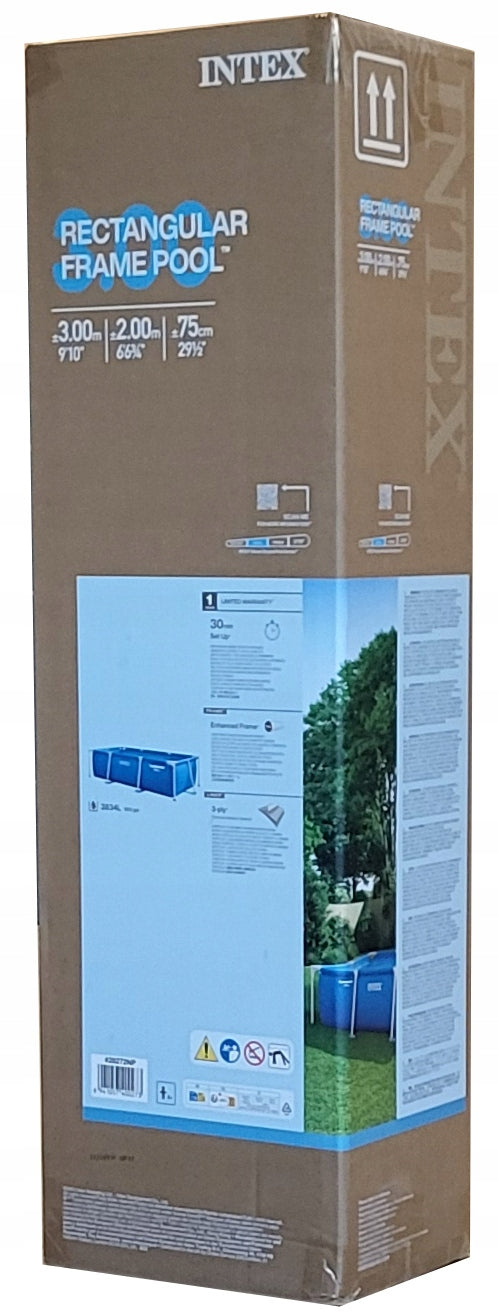 GARDEN POOL RECTANGULAR FRAME INTEX 28272 FOR CHILDREN 300x200x75cm Manufacturer code 28272