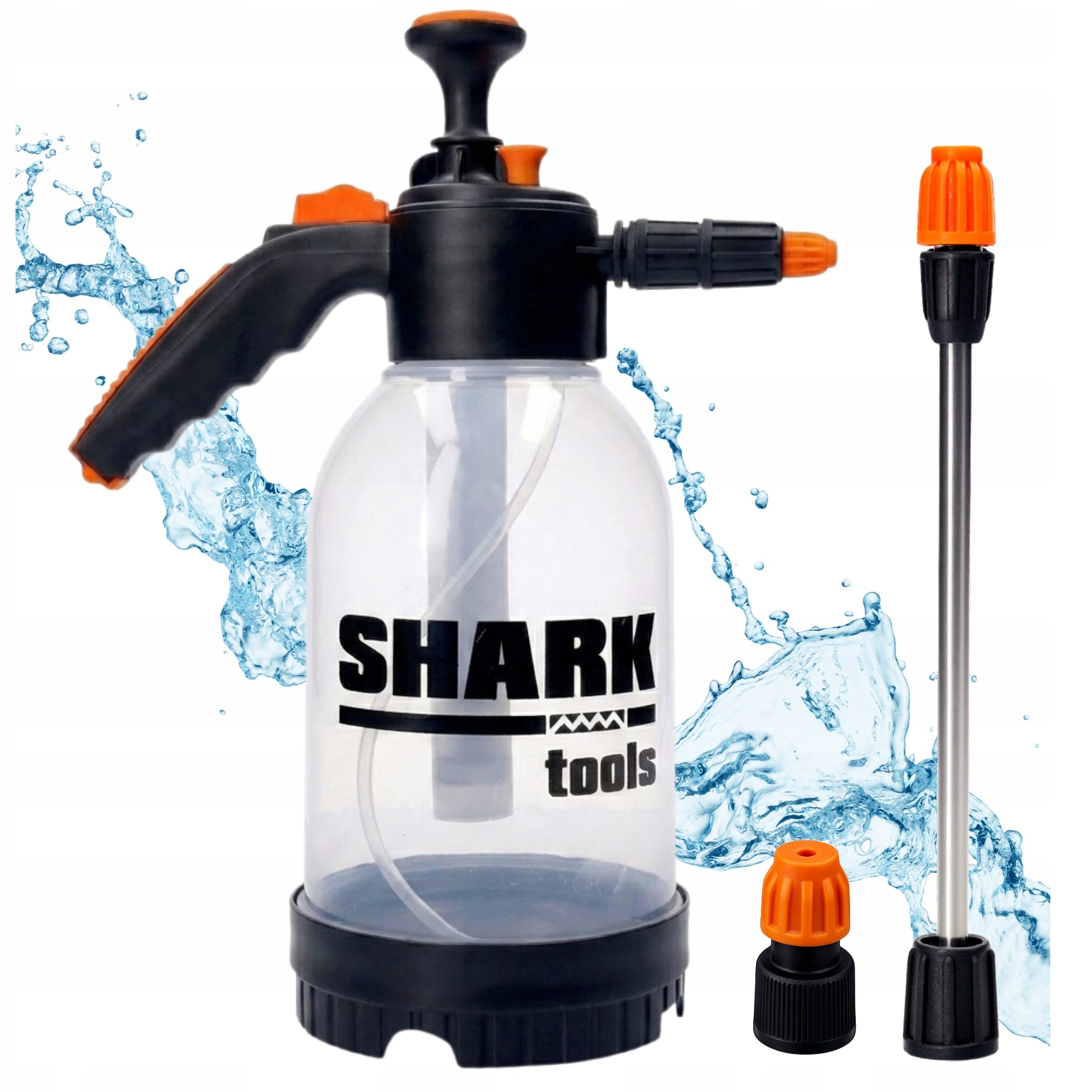 GARDEN PRESSURE SPRAYER HAND FOAMER 2L + WASHER lance