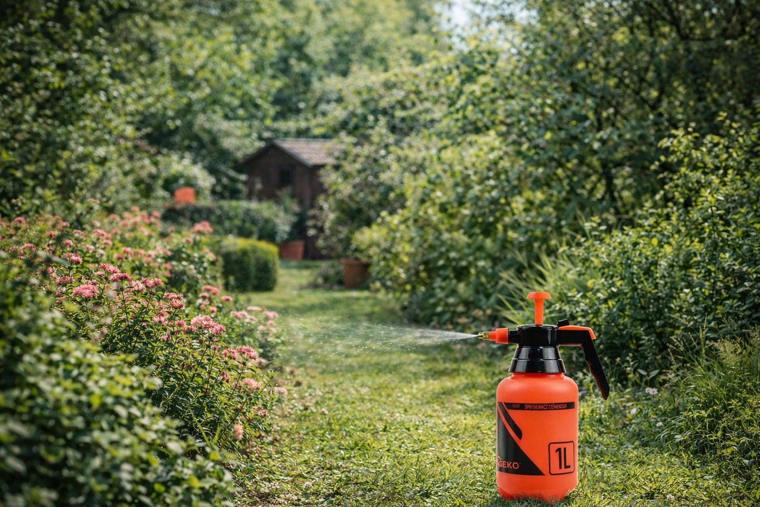 GARDEN PRESSURE SPRAYER MANUAL LIGHT + 1L ADBL INDUSTRIAL TFR Brand Geko