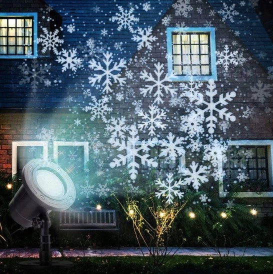 GARDEN PROJECTOR CHRISTMAS HEADLIGHT FOR HOME 12 CARDS 48 DESIGNS Packaging status original