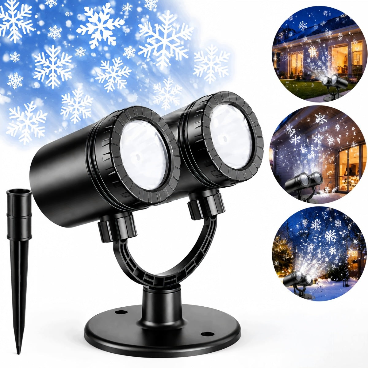 GARDEN PROJECTOR LASER CHRISTMAS HEADLIGHT FOR HOME