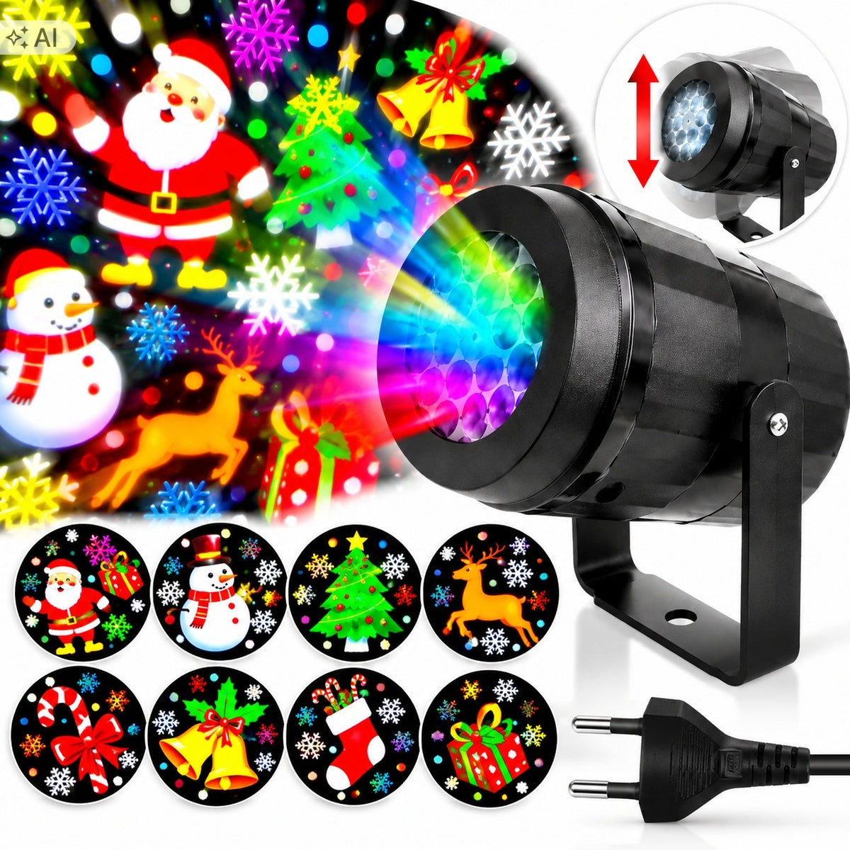 GARDEN PROJECTOR LASER CHRISTMAS PROJECTOR SNOW SANTA CLAUS FOR ROOM