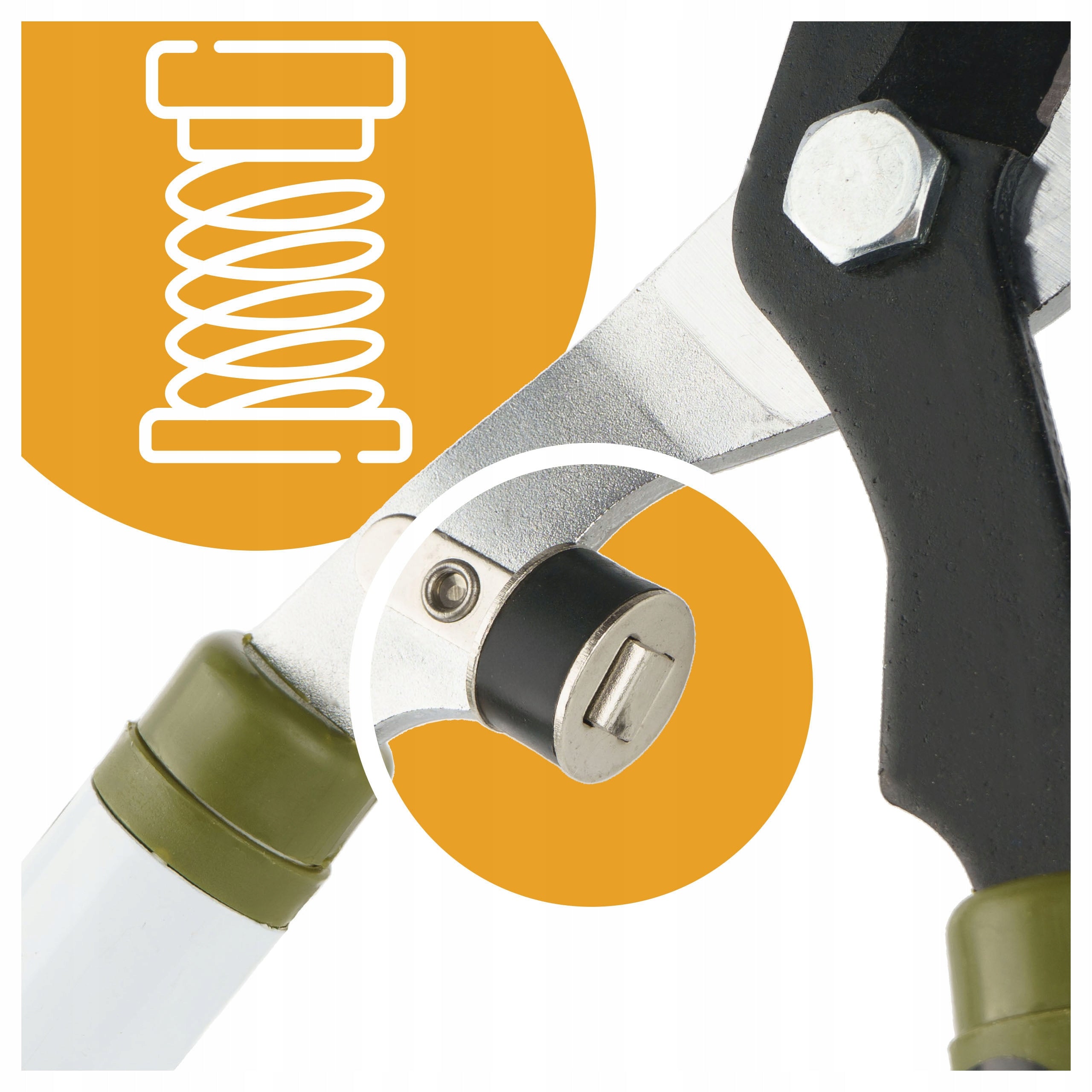 GARDEN PRUNING SHEAR LONG MANUAL SHARP TELESCOPIC BLADE FOR BRANCHES STRONG Brand Begris