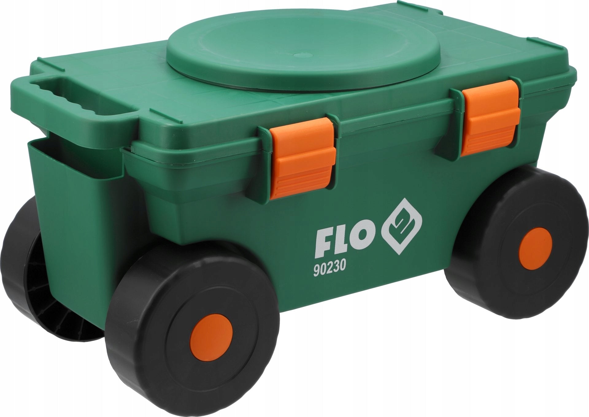 GARDEN SEAT SOLID PRACTICAL BOX ON WHEELS Packaging status original