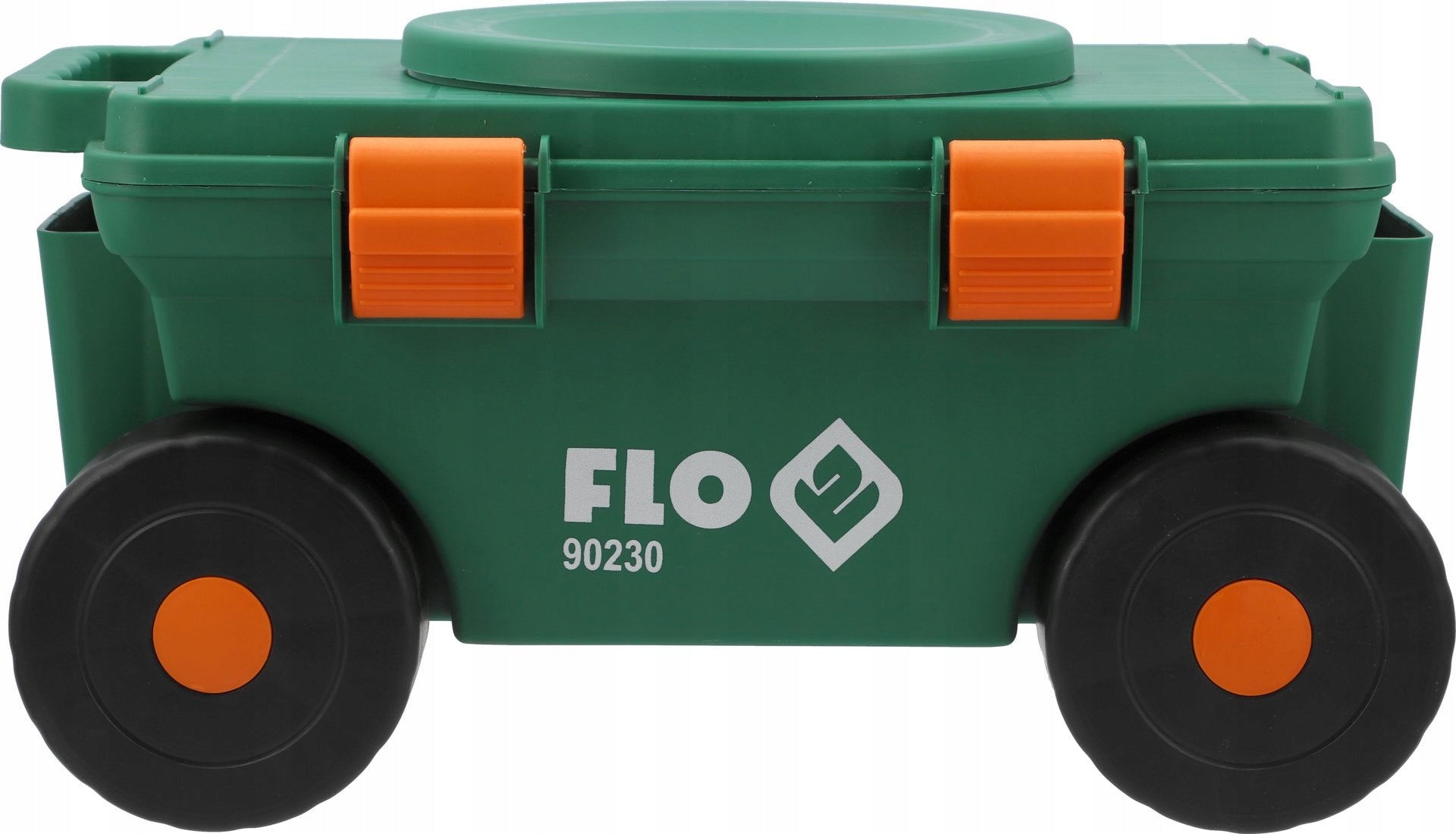 GARDEN SEAT SOLID PRACTICAL BOX ON WHEELS