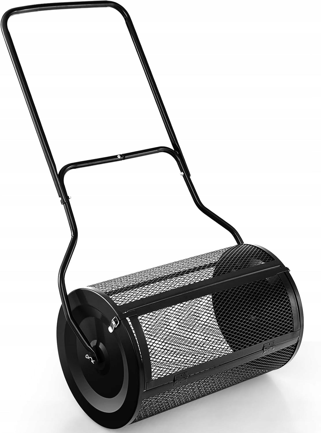 GARDEN SEED DRILL COMPOST SPREADER 80 L WITH MESH FOR FERTILIZER AND SEEDS