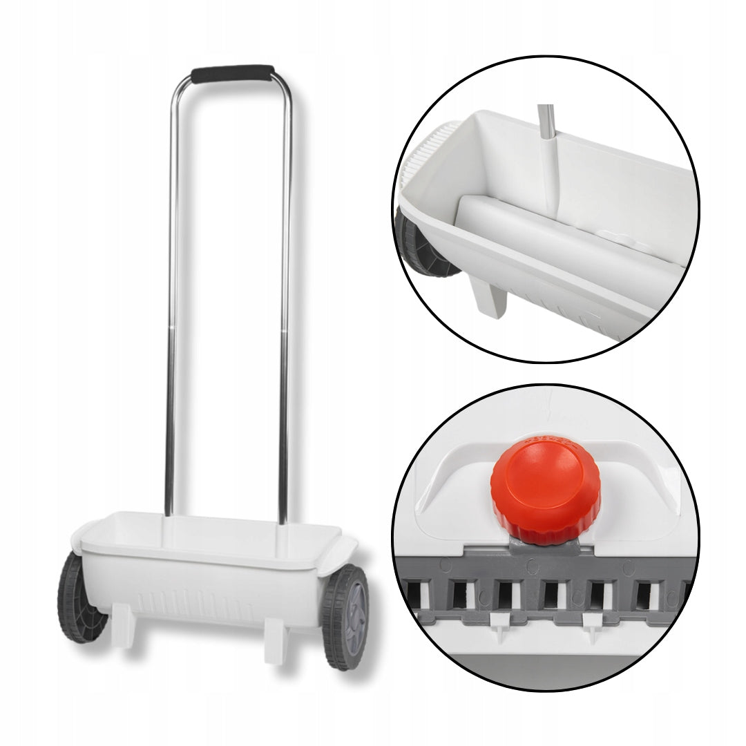 GARDEN SEED DRILL FOR GRASS FERTILIZER UNIVERSAL 12 L SPREADER