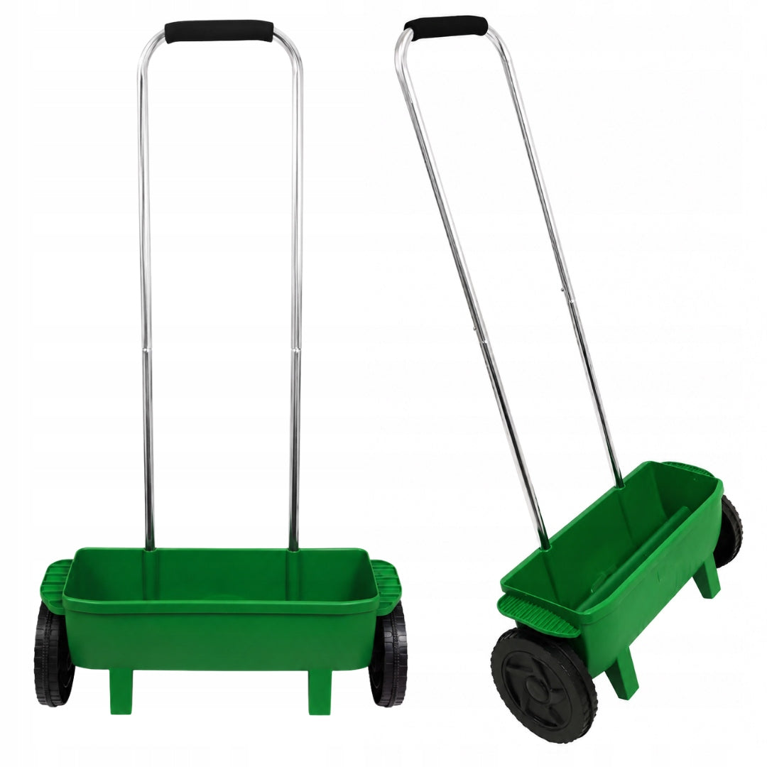 GARDEN SEEDER GRASS SEED SPREADER SAND SALT FERTILIZER SPREADER 12L Manufacturer code Ręczny Siewnik Ogrodowy Trawy Nawozu 12Litrów