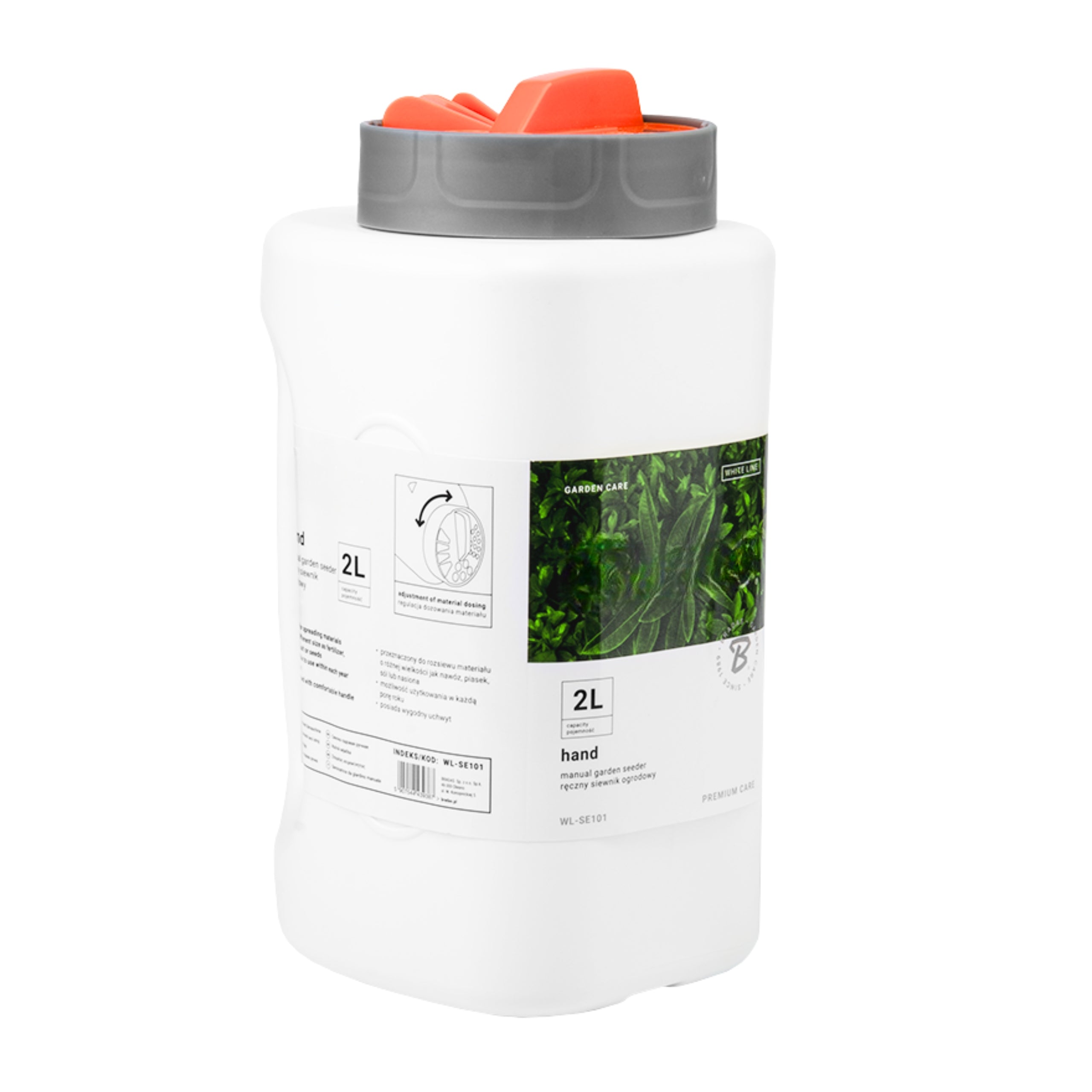 GARDEN SEEDER MANUAL FOR GRASS FERTILIZER PLANT SEEDS 2L universal Batteries included no