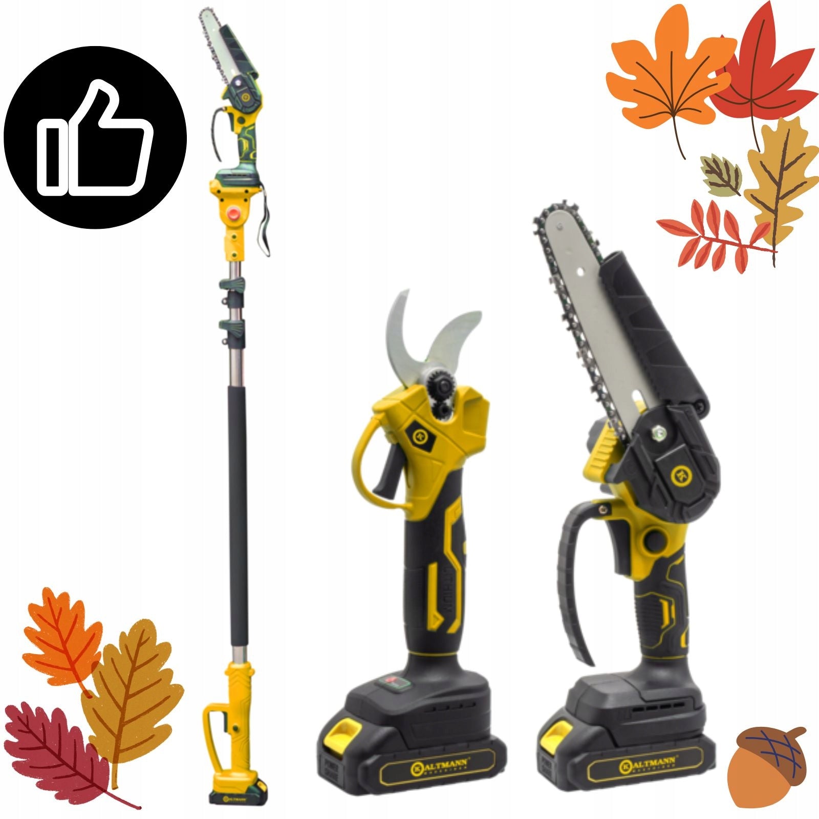 GARDEN SET 2in1 KALTMANN – TELESCOPIC PRUNING SHEAR AND CHAINSAW Manufacturer code 5900950304140