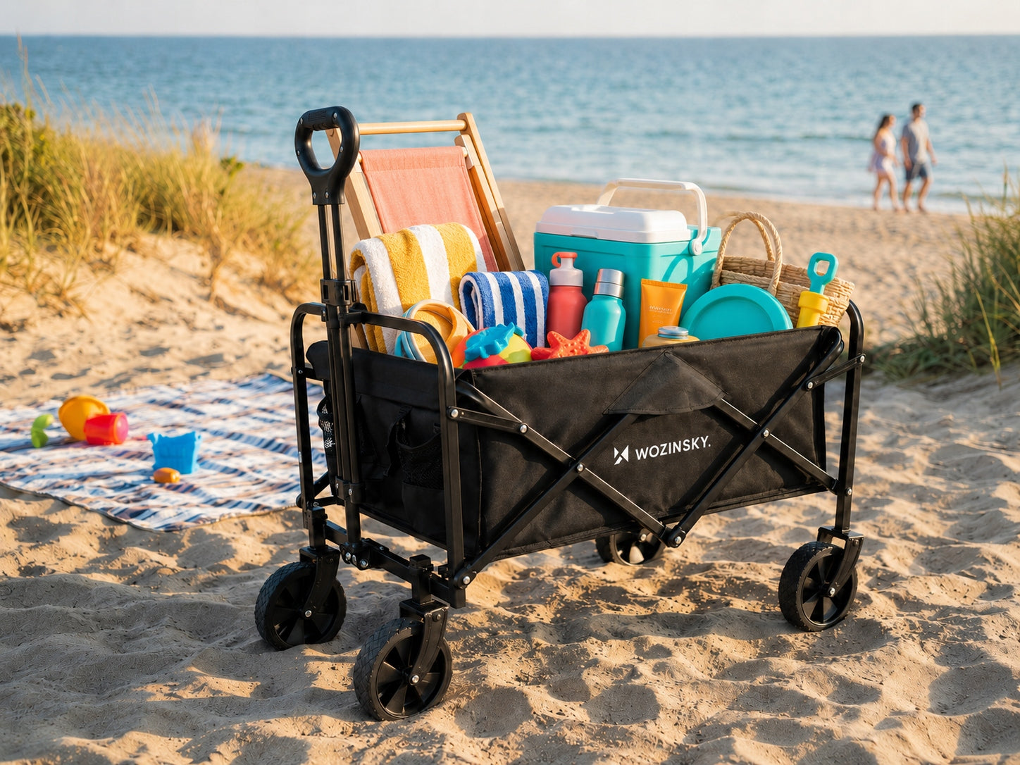 GARDEN SHOPPING TRANSPORT TROLLEY BEACH FOLDING LIGHTWEIGHT HIKING Manufacturer code Wózek kempingowy piknikowy ogrodowy lekki
