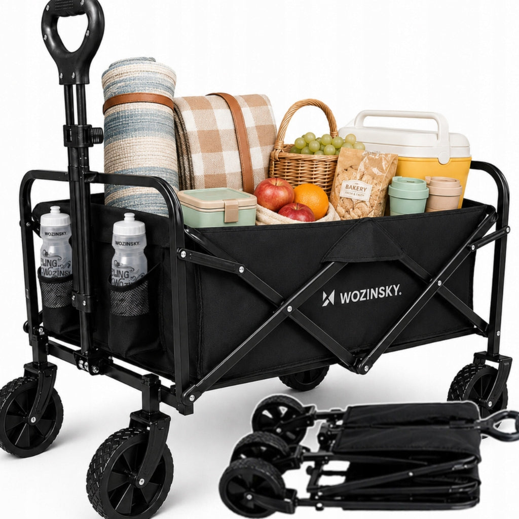 GARDEN SHOPPING TRANSPORT TROLLEY BEACH FOLDING LIGHTWEIGHT HIKING