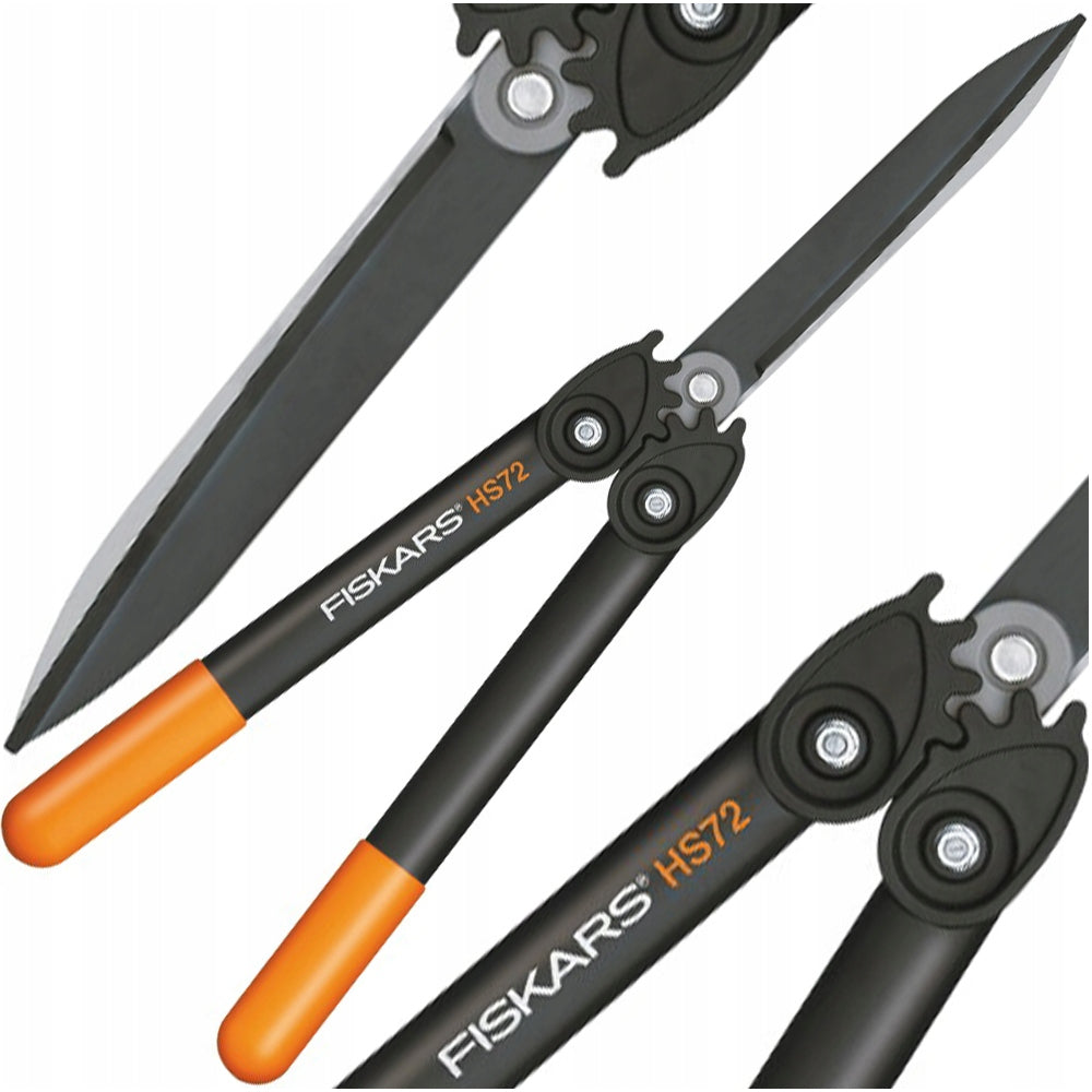 GARDEN SHRUB HEDGE TRIMMERS FISKARS POWERGEAR HS72 MANUAL LIGHT