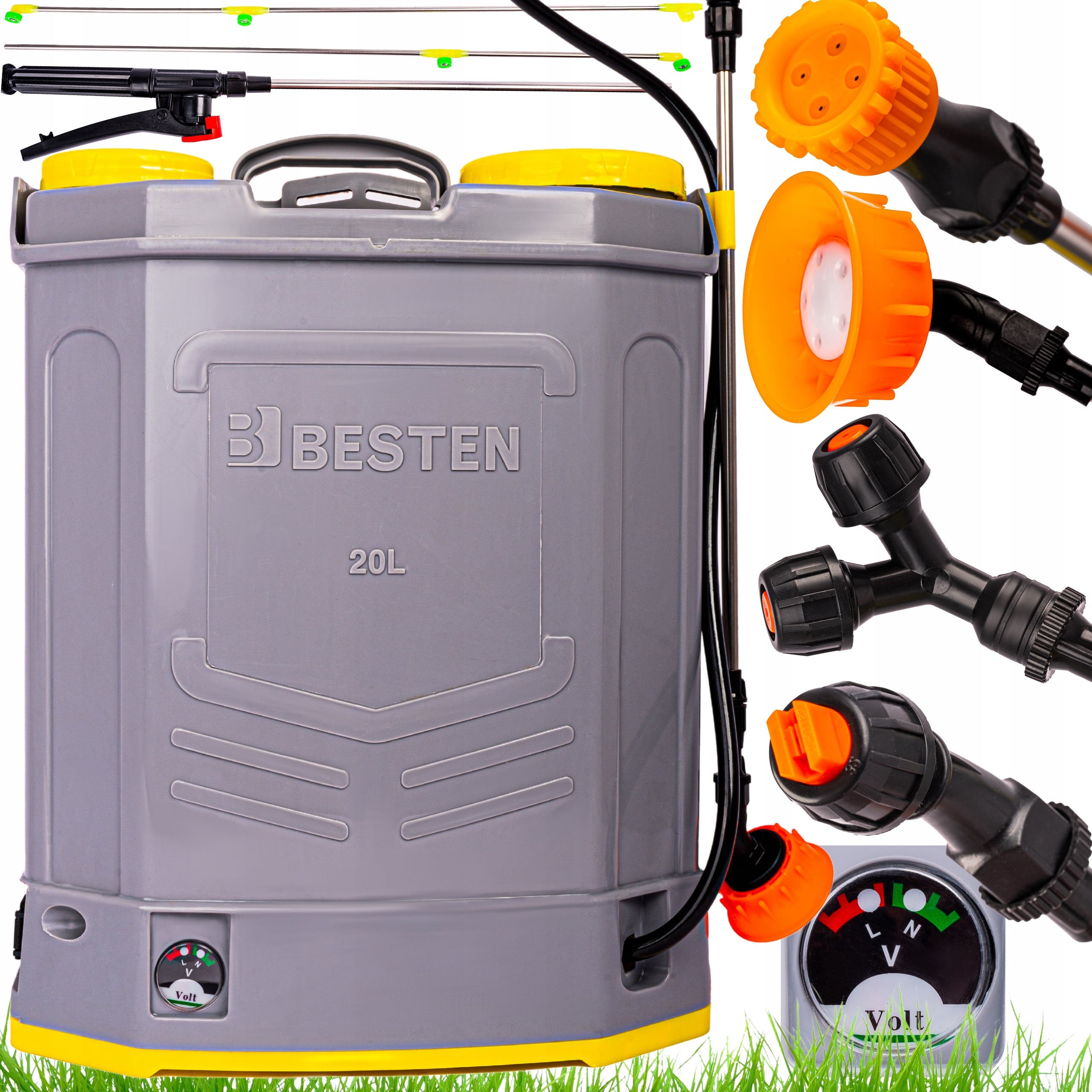 GARDEN SPRAYER CORDLESS ELECTRIC 20L BACKPACK LANCE +NOZZLES