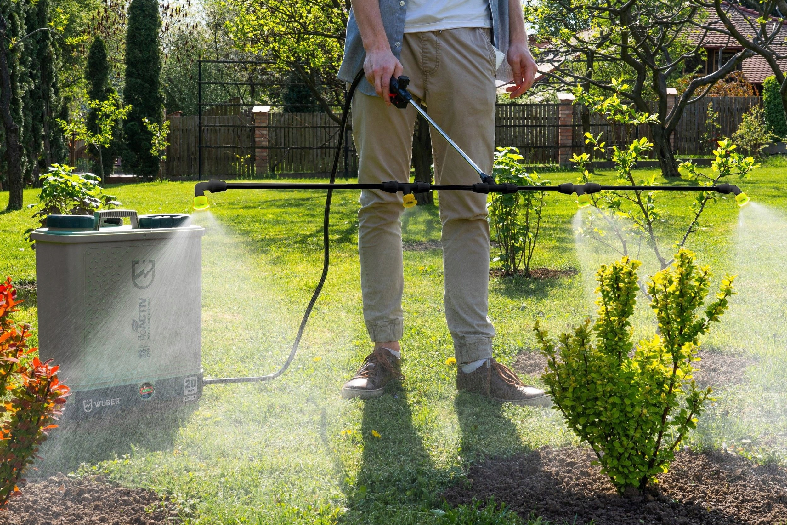 GARDEN SPRAYER ELECTRIC BACKPACK BATTERY 20L SET WUBER Product weight with unit packaging 6 kg