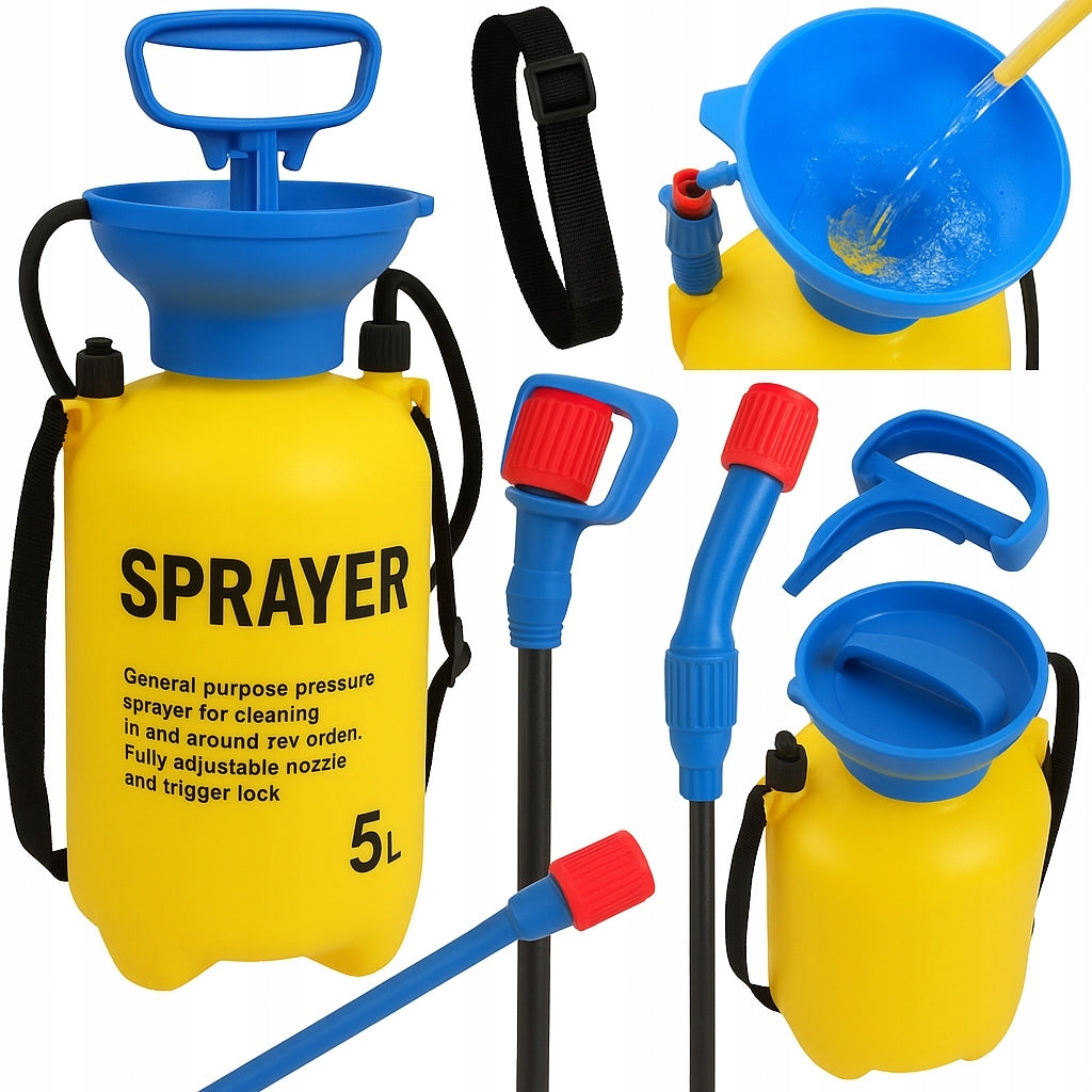 GARDEN SPRAYER PRESSURE MANUAL 5L LONG LANCE STRONG SPRAYER LARGE
