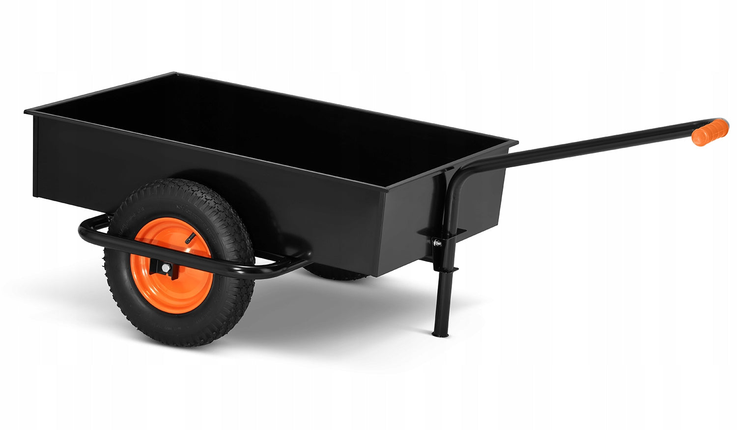 GARDEN STEEL TRANSPORT TROLLEY HIGHER WHEELBARROW 180 L / 390 kg Capacity 180 l