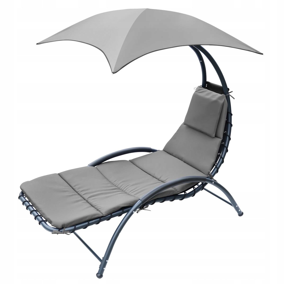 GARDEN SUN LOUNGER ARMCHAIR with UMBRELLA 200x125cm SASKA GARDEN BERGAMO EAN (GTIN) 5902431067087