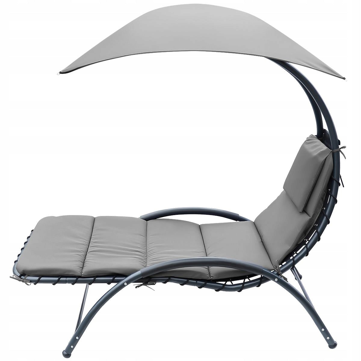 GARDEN SUN LOUNGER ARMCHAIR with UMBRELLA 200x125cm SASKA GARDEN BERGAMO Model BERGAMO