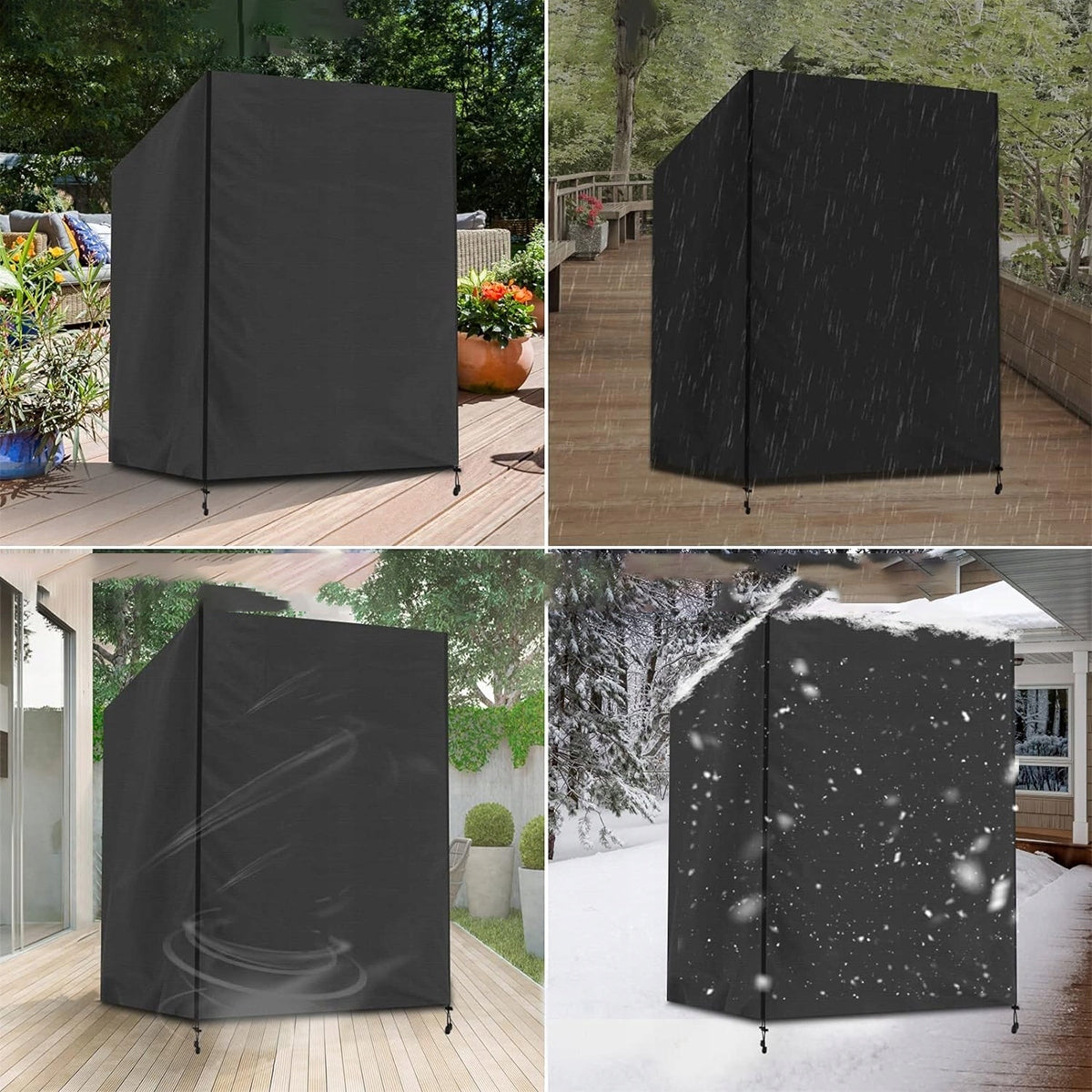 GARDEN SWING COVER WEATHERPROOF BLACK Product weight with unit packaging 1.1 kg