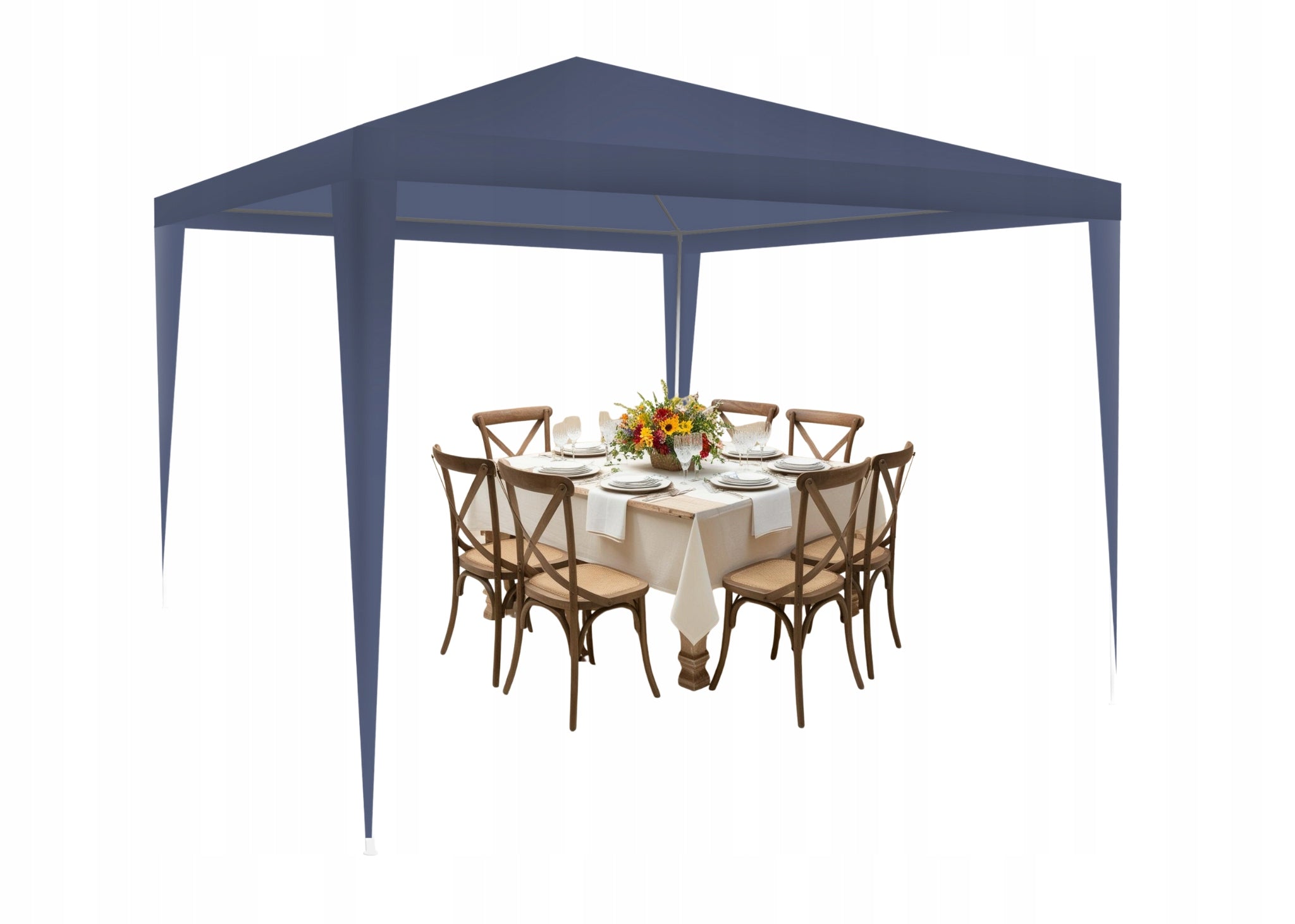 GARDEN TENT CLICK 3X3 BLUE WITHOUT WALLS PAVILION GAZEBO Manufacturer code NK-3X3-0XS-NIE