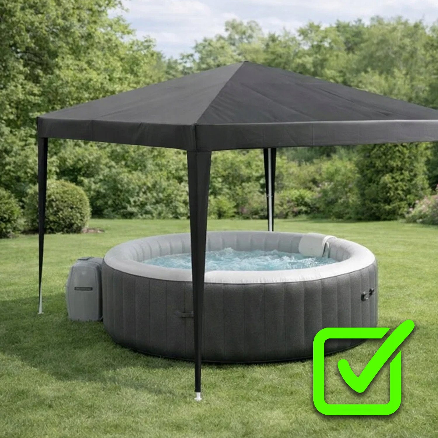 GARDEN TENT GAZEBO PAVILION FOR GARDEN 4 WALLS 300 x 300 x 250 CM 3x3M Manufacturer MEMFLOW