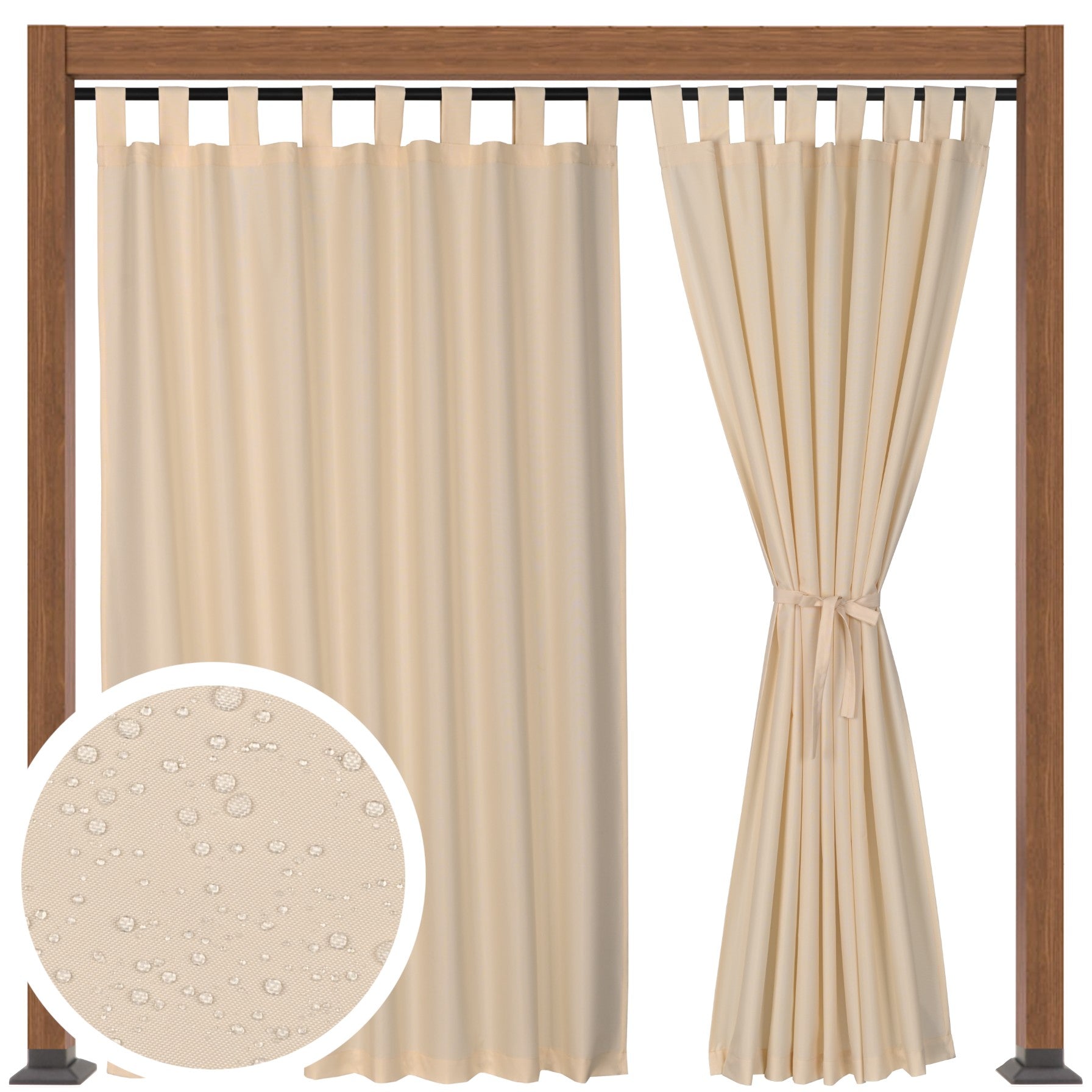GARDEN TERRACE CURTAIN GARDEN TERRACE CURTAINS R 155x220 ecru