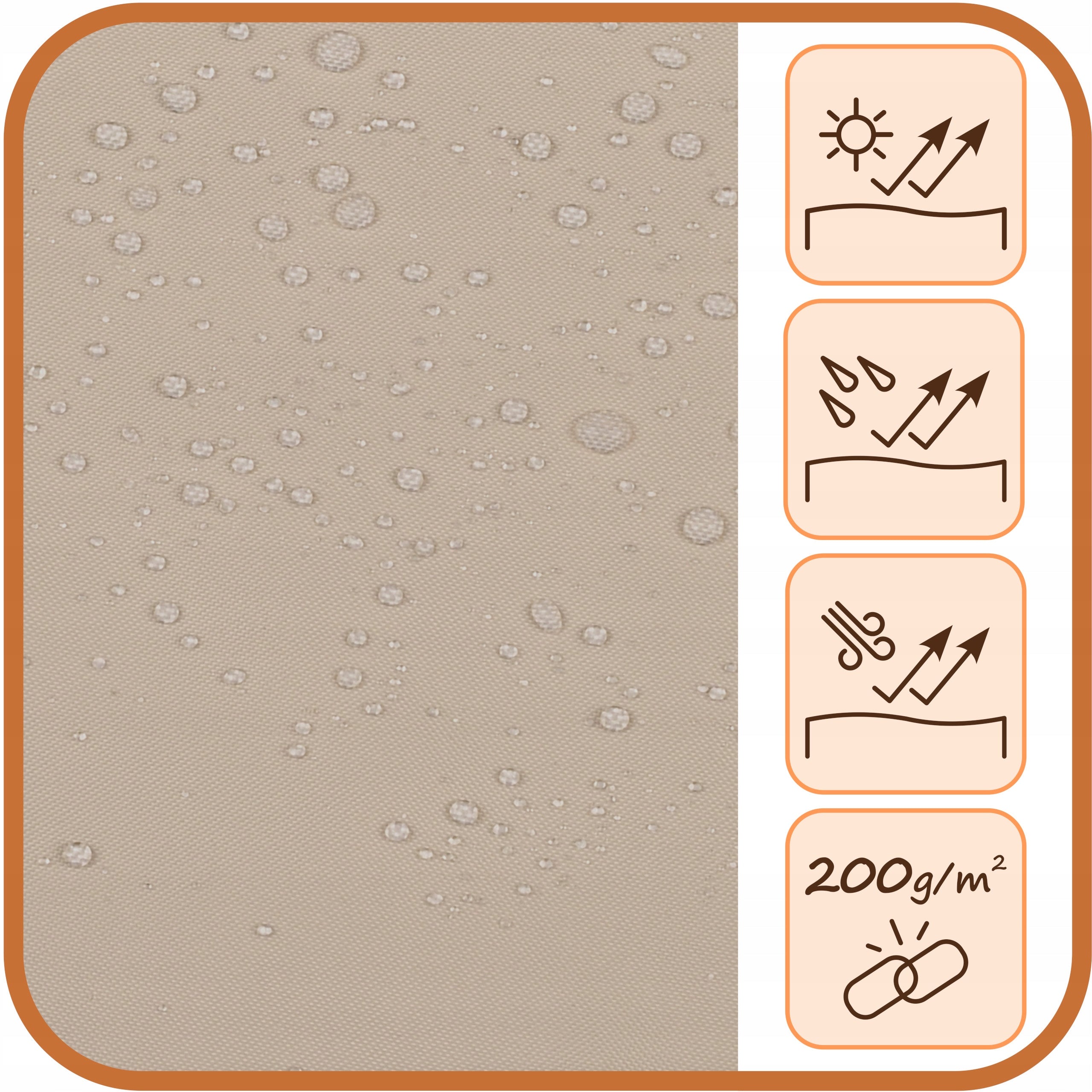 GARDEN TERRACE CURTAIN GARDEN TERRACE CURTAINS T 155x220 light beige Packaging status original