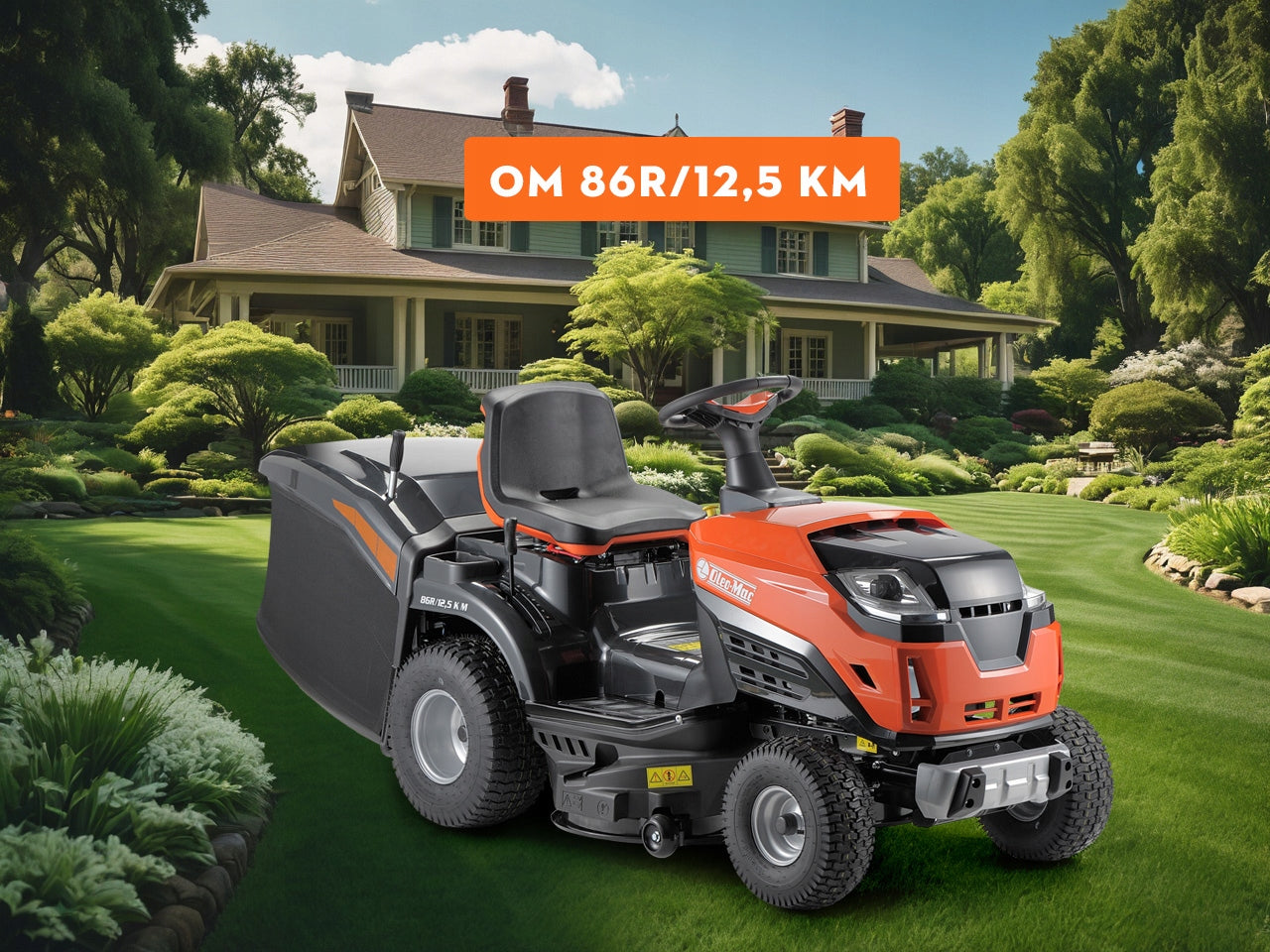 GARDEN TRACTOR SELF-PROPELLED MOWER OLEO-MAC OM 86R/12,5 KM 86CM 12,5KM Manufacturer code OM86/12,5KM