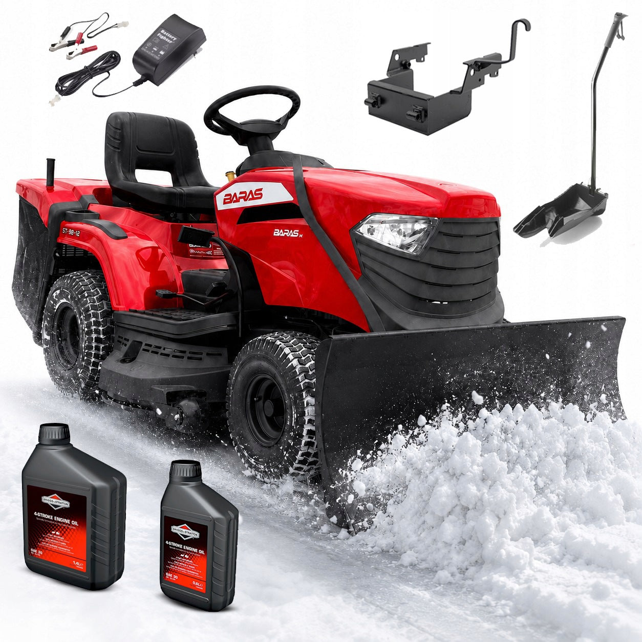 GARDEN TRACTOR SNOW BLOWER BARAS ST 98H-V2 BY STIGA MULCHING PLOUGH