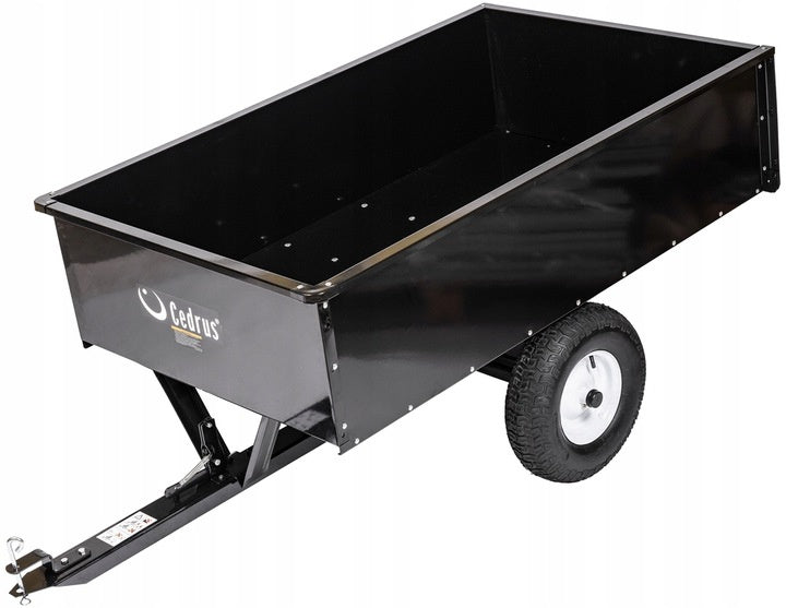 GARDEN TRAILER FOR TRACTOR 600KG DURABLE STEEL CEDRUS SP22102