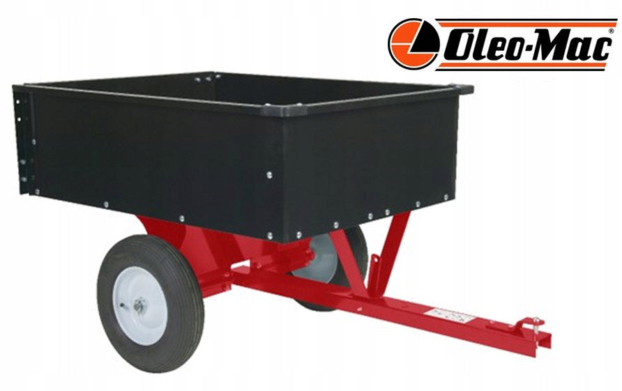 GARDEN TRAILER HAULER FOR LAWN MOWER TRACTOR OLEO-MAC STEEL 180 KG