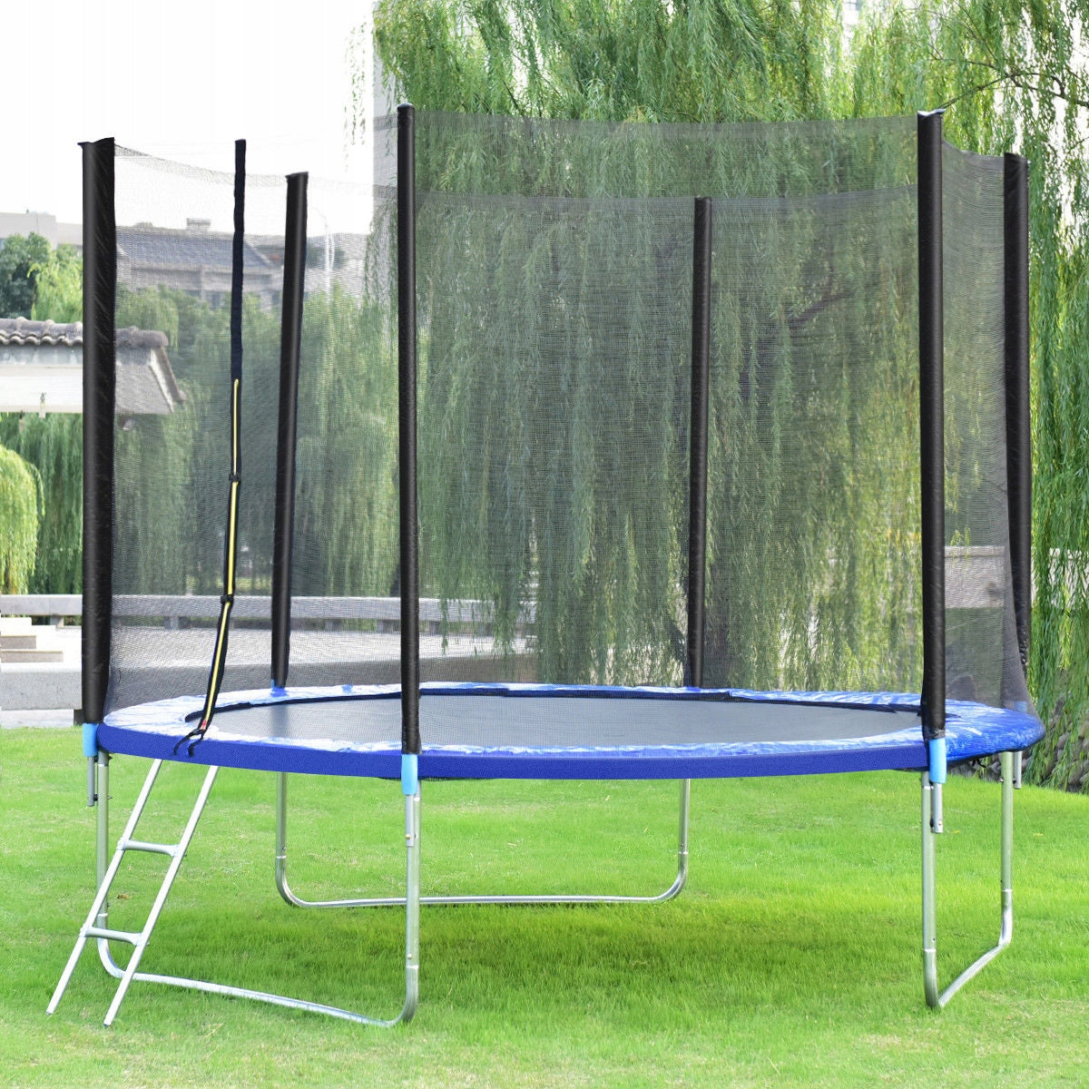 GARDEN TRAMPOLINE STRONG HARDENED STEEL SOLID Manufacturer code trampolina z uchwytem