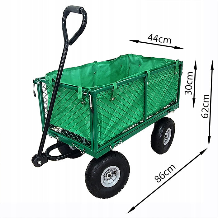 GARDEN TRANSPORT TROLLEY FOLDING PUMPED WHEELS | 200KG | SHERMAN Product weight with unit packaging 20 kg