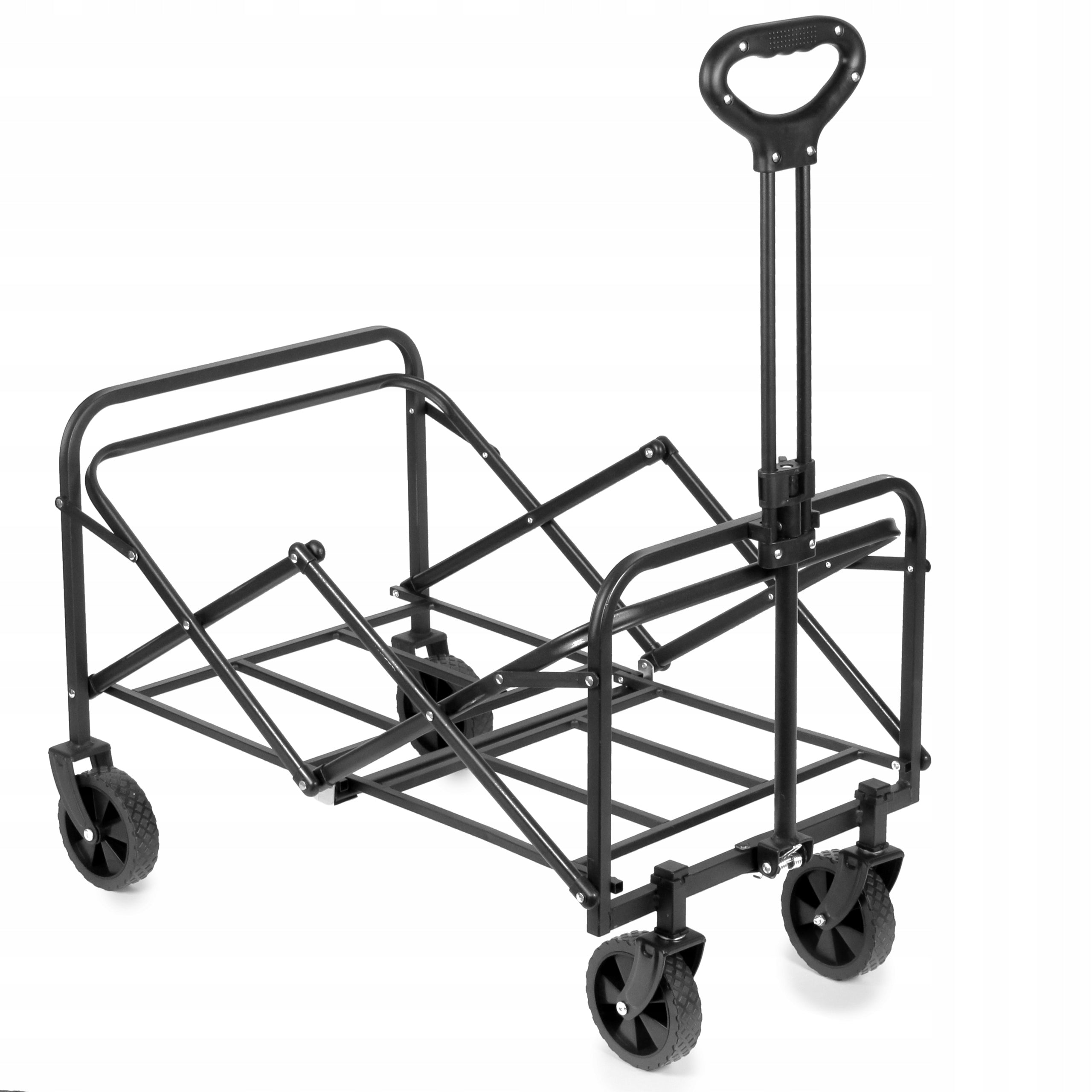 GARDEN TRANSPORT TROLLEY FOLDING STRONG BLACK Kind trolley