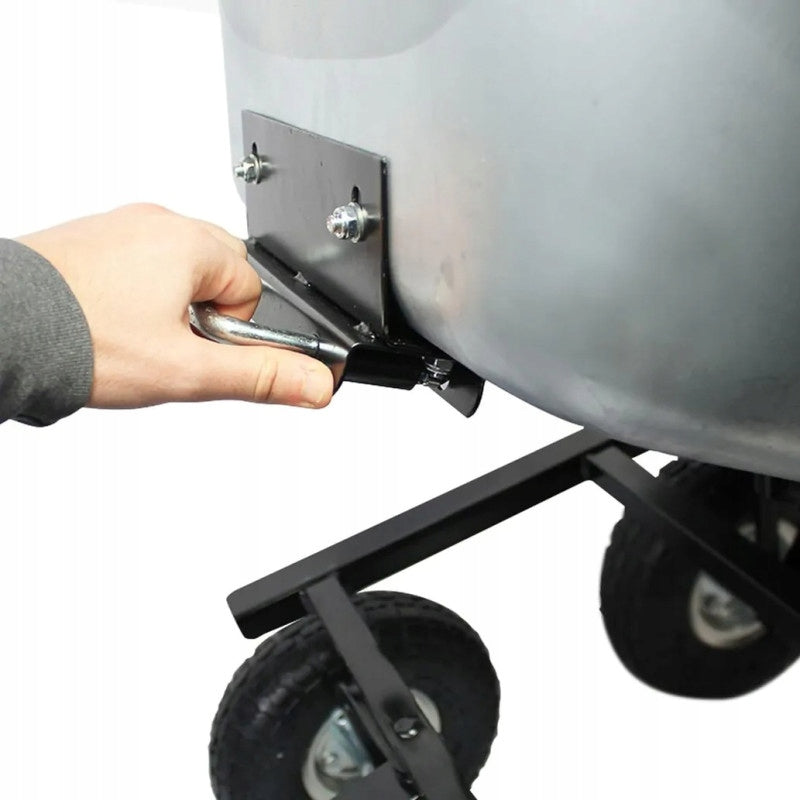 GARDEN TRANSPORT TROLLEY TIPPER TRAILER 80L 300KG WHEELBARROW Brand HÖGLER