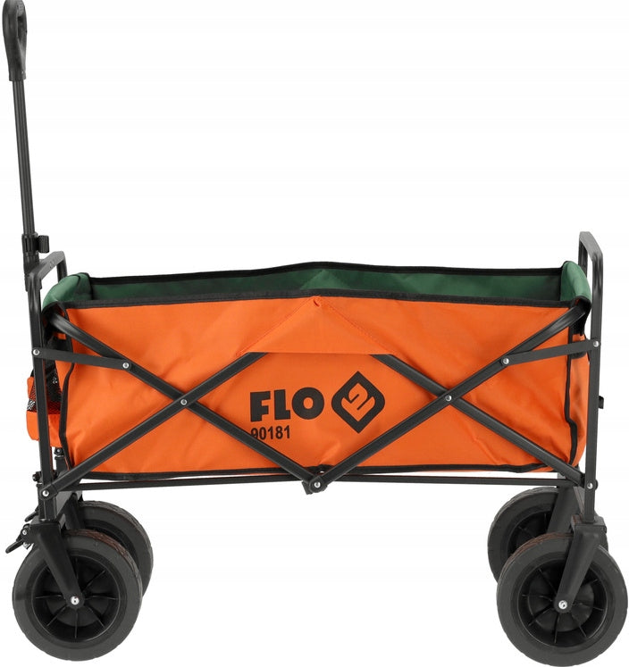 GARDEN TRANSPORT TROLLEY TOURIST FOLDING WIDE TIRES 100KG Brand Flo