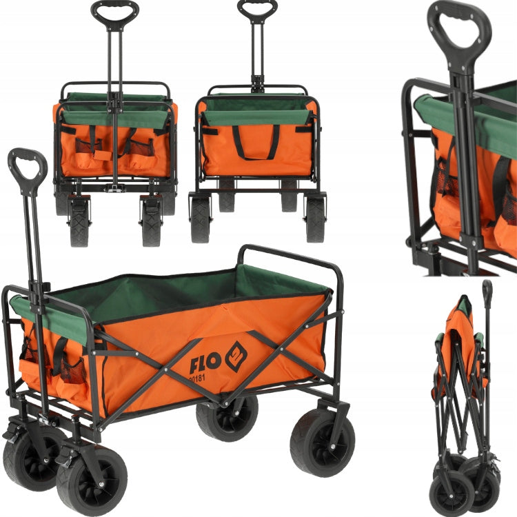 GARDEN TRANSPORT TROLLEY TOURIST FOLDING WIDE TIRES 100KG