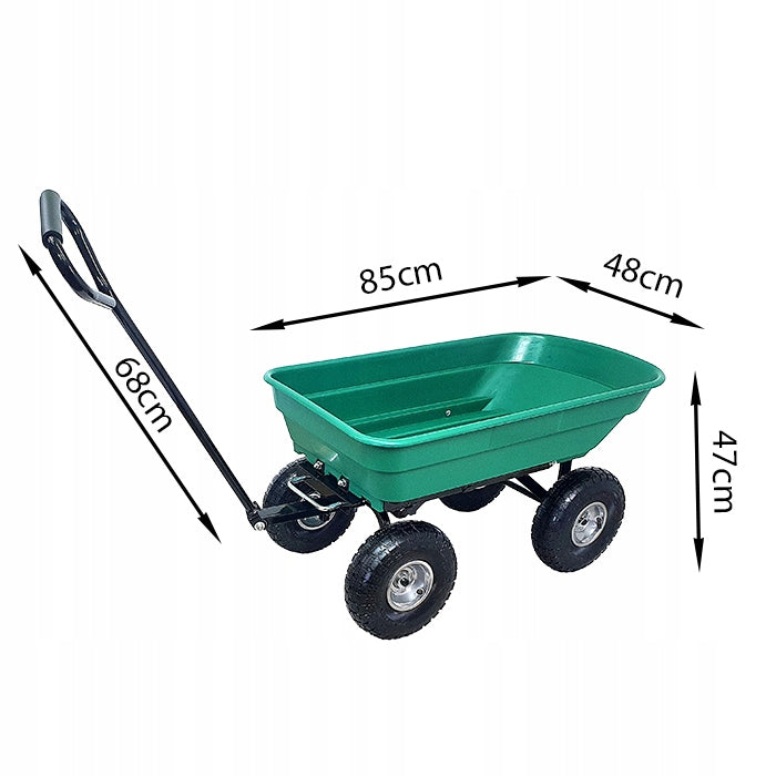 GARDEN TRANSPORT TROLLEY with Tipper Trailer Wheelbarrow Dump Truck Sherman Customs tariff code 87168000