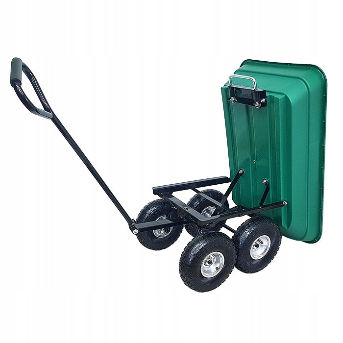 GARDEN TRANSPORT TROLLEY with Tipper Trailer Wheelbarrow Dump Truck Sherman Wheels number 4
